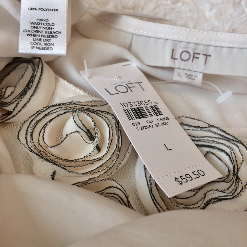 Loft blouse camisole sleeveless top chiffon cami - Picture 3 of 8